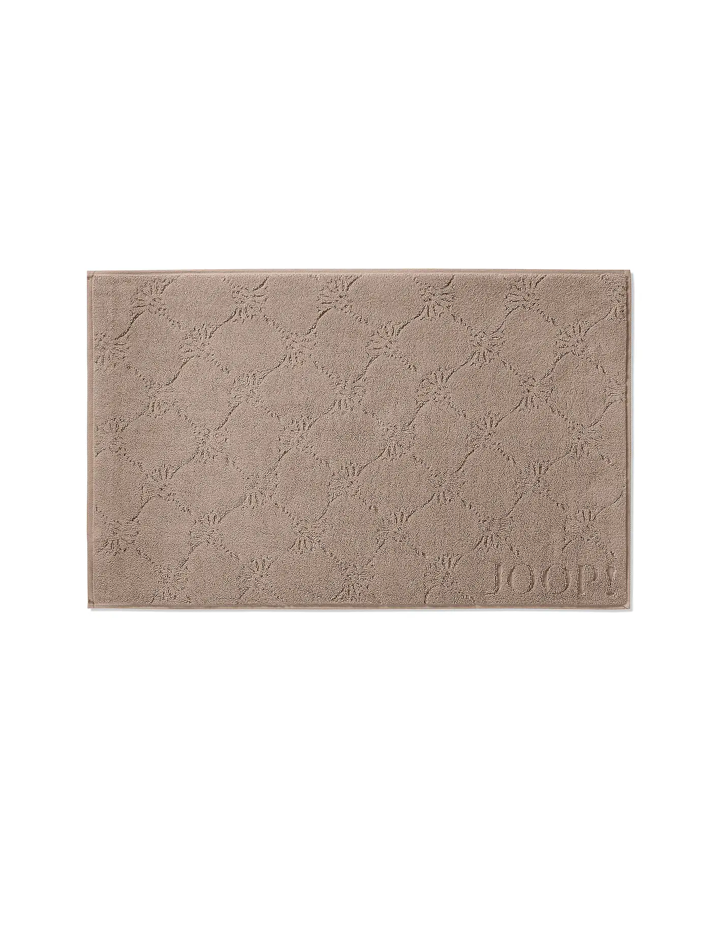 JOOP | Badematte "Cornflower Uni" 50x80cm (Weiss) | camel